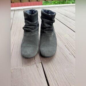 Pikolinos Gray Suede scrunched Ankle Boots